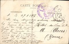 CPA Luneville Place Des Carmes Maison Lafarge Bonneterie Worms