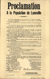 CPA Luneville Proclamation à la population