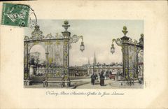 CPA Nancy Place Stanislas Grilles De Jean Lamour