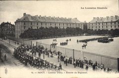CPA nancy Caserne Thiry Rentree Du Regiment