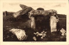 CPA Carnac Entree Du Dolmen De kermario