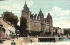 CPA Josselin Le Pont Ste Croix Et Le Chateau