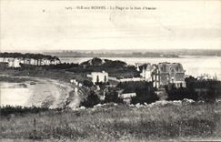 CPA Ile Aux Moines La Plage Et Le Bois D'Amour