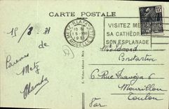 CPA Metz La Poste Centrale