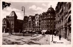 CPA Metz Place De La Gare