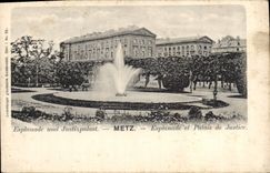 CPA Metz Esplanade Et Palais De Justice