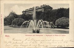 CPA Metz Esplanade Et Palais De Justice