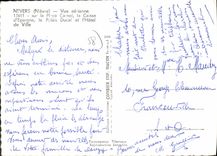 CPSM Nevers Vue Aerienne Sur La Place caisse d'épargne