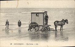 CPA Dunkerque Une Cabine