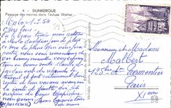 CPA Dunkerque Passage Des Navires Dans I'Ecluse Wattier