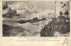 CPA Dunkerque Chigot Peintre De La Marine rade de Dunkerque le 18 août 1897
