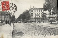 CPA Lille Le Boulevard De La Liberté