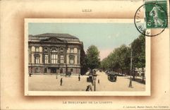 CPA Lille Le Boulevard De La Liberté