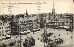CPA Lille Vue Panoramique Sur La Grand Place