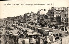 CPA Malo Les Bains Vue Panoramique Sur La Plage