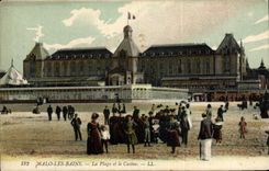 CPA Malo Les Bains La Plage Et Le Casino