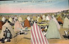 CPA Malo Les Bains Vue Sur Une Partie De La Plage