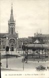 CPA Malo Les Bains La Place De I'Eglise