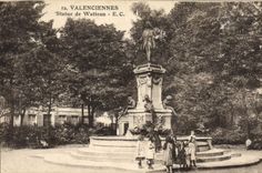 CPA Valenciennes Statue De Watteau