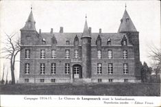 CPA Le Chateau De Langemarck Avant Le Bombardement