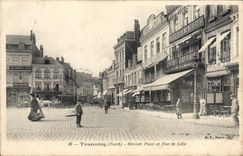 CPA Tourcoing Grande Place Et Rue De Lille