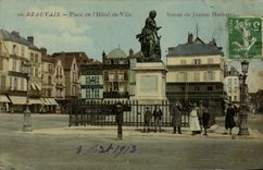 CPA Beauvais Place De I'Hotel De Ville