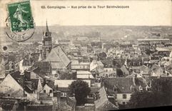 CPA Compiegne Vue Prise De La Tour Saint Jacques