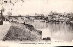 CPA Pont De Choisy Au Bac Les Bords De I'Aisne
