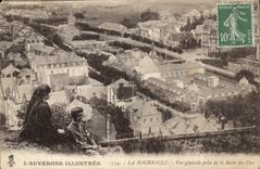 CPA La Bourboule Vue Generale Prise De La Roche des fées