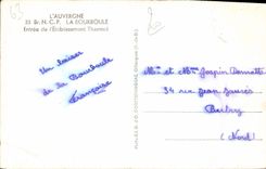 CPA La Bourboule Entree De I'Etablissement thermal