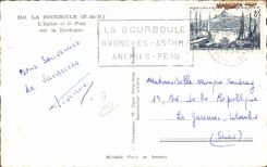 CPA La Bourboule L'Eglise Et Le Pont