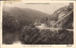 CPA La Bourboule Route Du Barrage