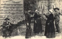 CPA La Bourée D'Aubergne vis-à-vis Folklore