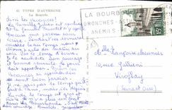 CPA D'Auvergne La Bourreio Aubergno bourrée folklore