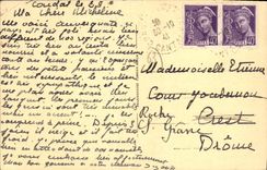 CPA Auvergnats Chez Eux La Marchande d'œufs