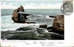 CPA Biarritz Le Rocher De La Vierge