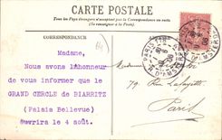 CPA Biarritz Le Palais Bellevue