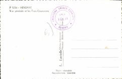 CPA Hendaye Vue Generale Et Les Trois Couronnes