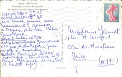 CPA HENDAYE Frontiere Franco Espagnole
