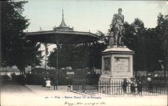 CPA Pau Statue Henri IV Et Kiosque