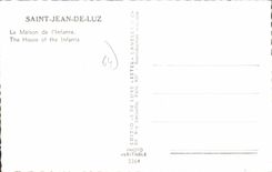 CPA Saint Jean De Luz La Maison De I'Infante