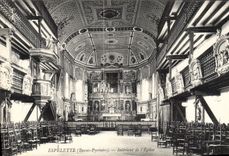 CPA Espelette Interieur De I'Eglise