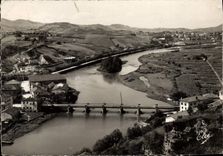 CPSM Behobie La Bidassoa Le Pont International ile des faisans Béhobia