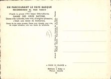 CPSM Danse Des Gros Batons bûcherons