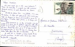 CPA Arrens Vue Prise De La Route Du Col D'Aubisque