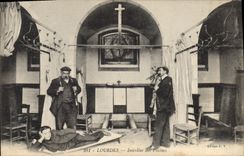 CPA Lourdes interieur Des Piscines