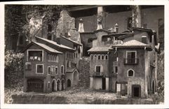 CPA Lourdes Musee Pyreneen Du Chateau Fort village d'Aragon