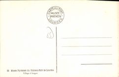 CPA Lourdes Musee Pyreneen Du Chateau Fort village d'Aragon