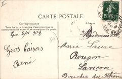 CPA une pensée De Lyon