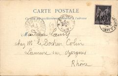 CPA Lyon Vue Sur La Saone La Passerelle Saint-georges